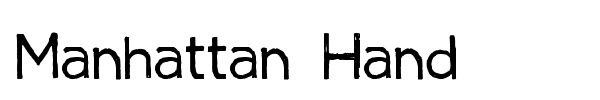 Manhattan Hand font preview